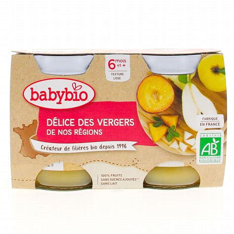 Babybio Fruits Petits Pots D Lice Des Vergers De France D S Mois