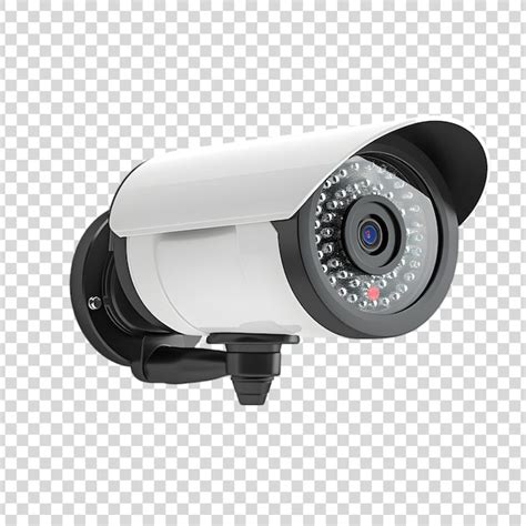 Outdoor Security Camera Isolated On A Transparent Background Premium