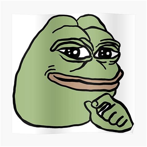 "RARE PEPE Smug Pepe" Poster by Konpoonti | Redbubble