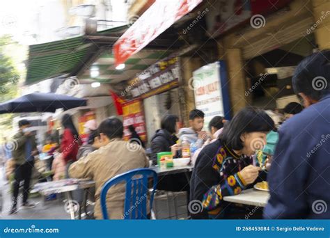 Street Food In Hanoi Vietnam Editorial Stock Image Image Of Class