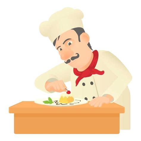 Repostero Icono Dibujos Animados Png Chef Pastelero Icono De Estilo