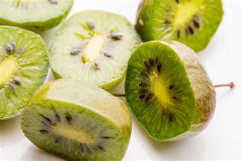 Baby Kiwi Fruit stock image. Image of seeds, stalk, green - 13872497