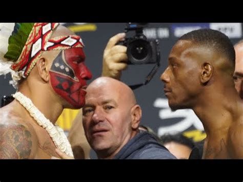 Ufc Ceremonial Weigh Ins Alex Pereira Vs Jamahal Hill Youtube