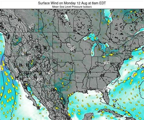 United States Surface Wind On Monday 27 Mar At 8pm EDT