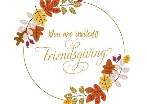 Friendsgiving Invitation Card - Etsy