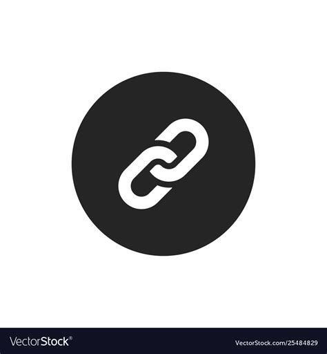 Link chain icon hyperlink Royalty Free Vector Image