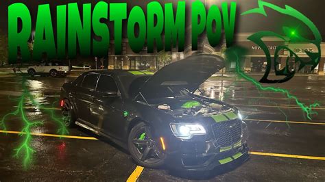 Rainstorm Pov Drive In Hellcat Youtube