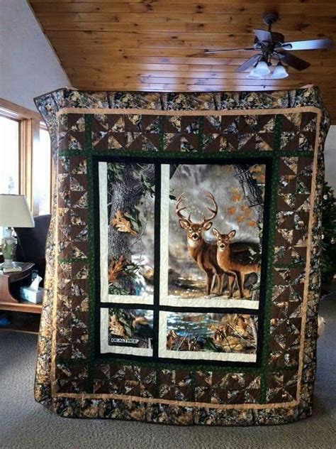 Deer HUR Quilt CYSISE Woonistore In 2024 Wildlife Quilts Deer