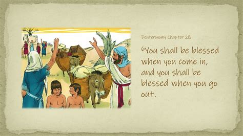 God's Blessings- Deut 28:1-14 - PnC Bible Reading - Illustrated Bible ...