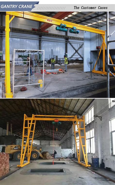 Chinese Supplier Ton Workshop Portal Gantry Crane Kg Mini Small