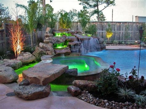 Custom Pool Waterfalls - Modern - Pool - houston - by Signature Pools ...