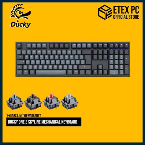 Ducky One Skyline Mechanical Keyboard Mx Blue Mx Brown Mx Red