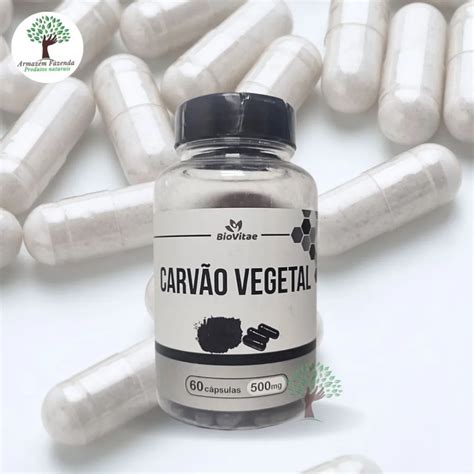 Armazem Fazenda Produtos Naturais Carv O Vegetal Ativado Capsulas