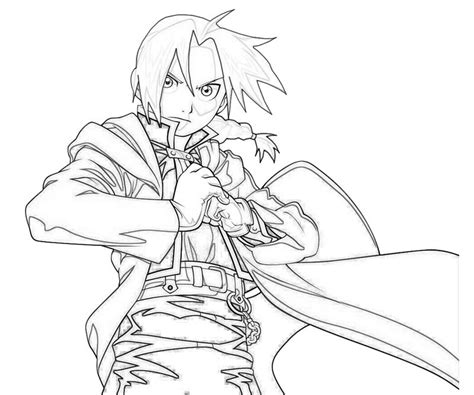 Edward Elric Coloring Pages At Getdrawings Free Download