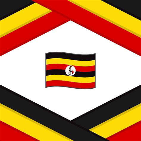 Uganda Flag Abstract Background Design Template. Uganda Independence Day Banner Social Media ...