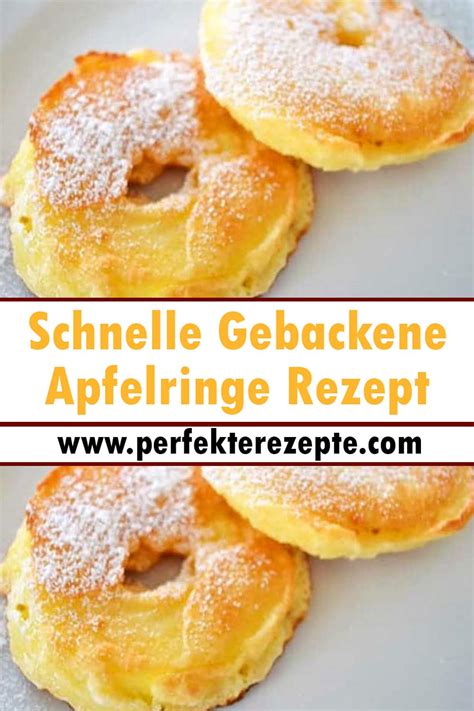 Schnelle Gebackene Apfelringe Rezept Schnelle Und Einfache Rezepte