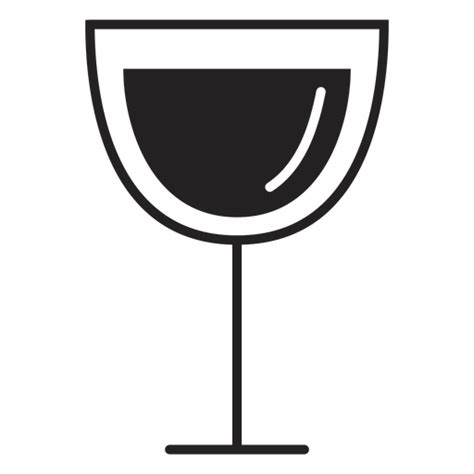 Diseño PNG Y SVG De Icono Plano Copa De Vino Tinto Para Camisetas