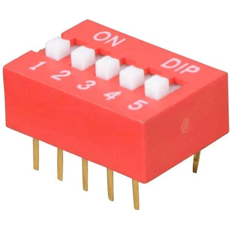 5 Pins Dip Switch 2 54 Mm OTRONIC