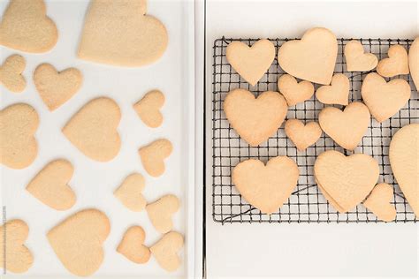 Baking Heart Shaped Cookies By Stocksy Contributor Skc Stocksy