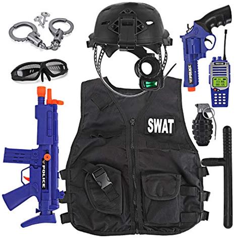 Liberty Imports Kids Swat Police Officer Costume Deluxe Dress Up Role