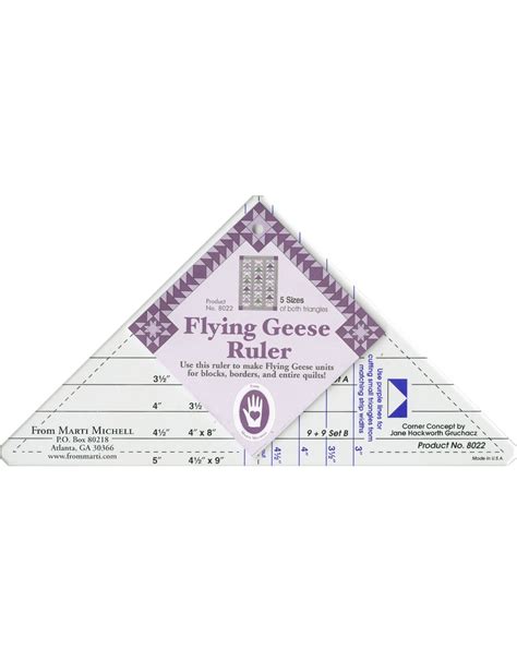 Marti Michell Flying Geese Ruler 8022 Nanno Creative