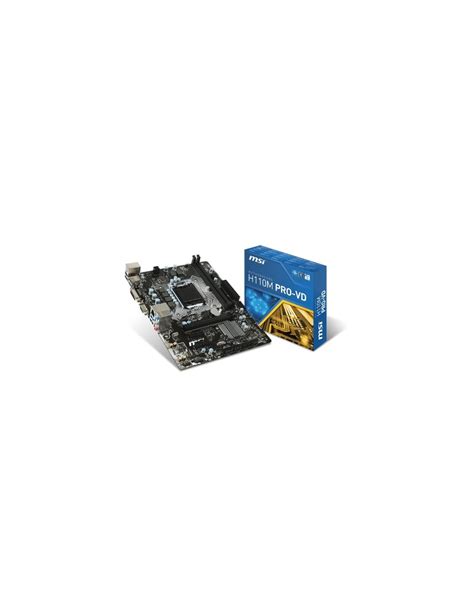 MSI H110M PRO VD Intel H110 LGA 1151 Zócalo H4 micro ATX