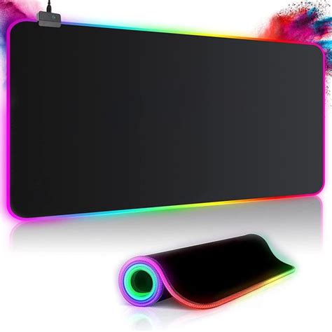 Edmondo Gaming Muismat Xxl Muismat Rgb Led Verlichtingmuismat