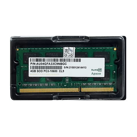 خريد و قيمت رم لپ تاپ اپیسر 4 گیگ Ddr3 1333 Mhz Cl9 کاستوم رایان