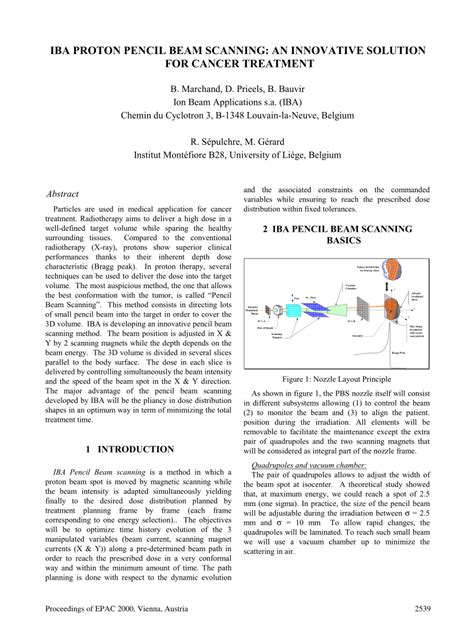 Pdf Iba Proton Pencil Beam Scanning An Innovative Solution For Cancer Treatment