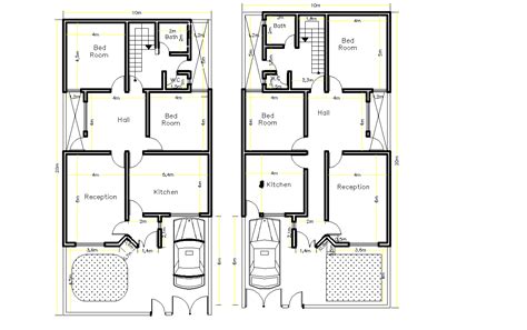 10 X 20 Meters Is The Area That These Home Plans Are Turning Into Homes Housing In This Size