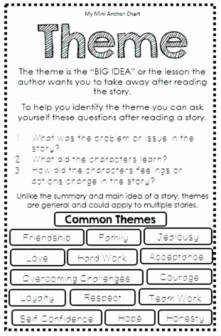 Printable Theme Worksheets