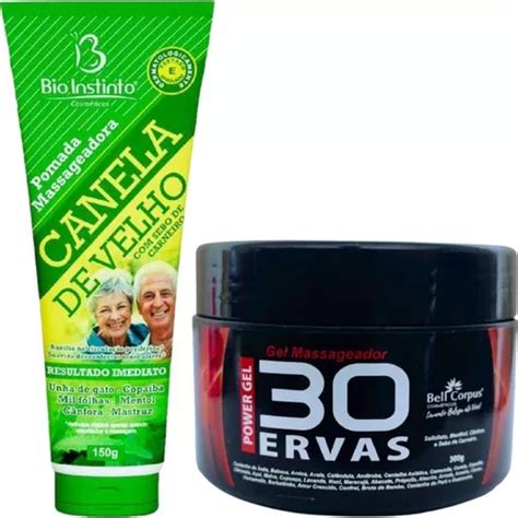 Kit Gel Ervas Power G Pomada Canela De Velho G Mercadolivre