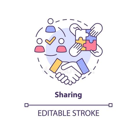 Sharing Concept Icon Stock Vector Illustration Of Skillsharing