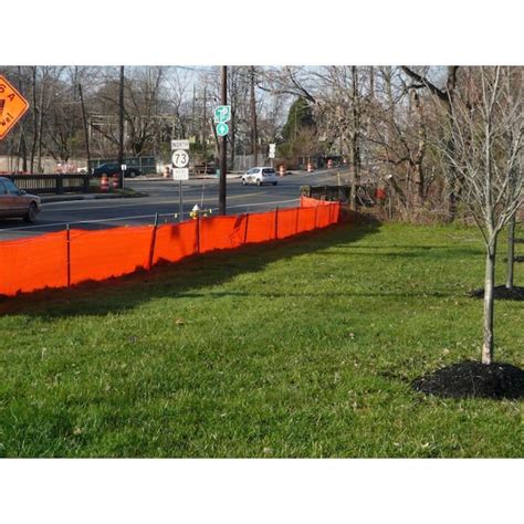 Mutual Industries X 100 Orange Wire Backed Silt Fence