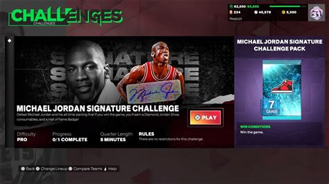 Nba 2k23 Myteam Signature Challenges Michael Jordan Signature