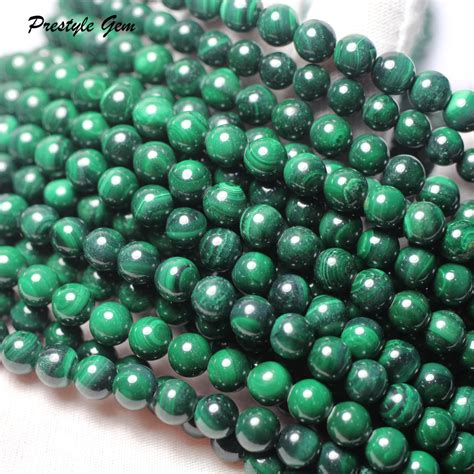 Meihan Wholesale Natural Mm Malachite Smooth Round Loose Beads