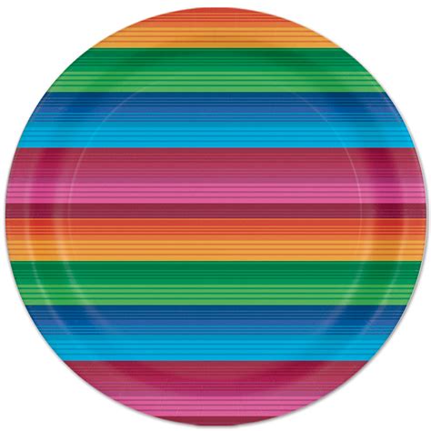 Fiesta Paper Plates 18cm Pk 8