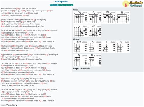 Chord: Feel Special - tab, song lyric, sheet, guitar, ukulele | chords.vip