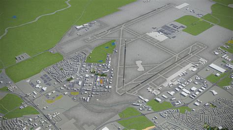 Colorado Springs Airport - COS 3D Model $299 - .3dm .dae .dwg .fbx .max