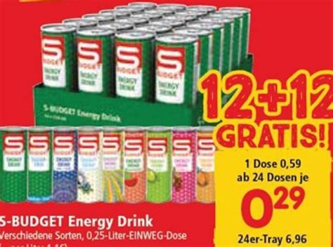 S Budget Energy Drink 0 25 Liter Angebot Bei Interspar Restaurant