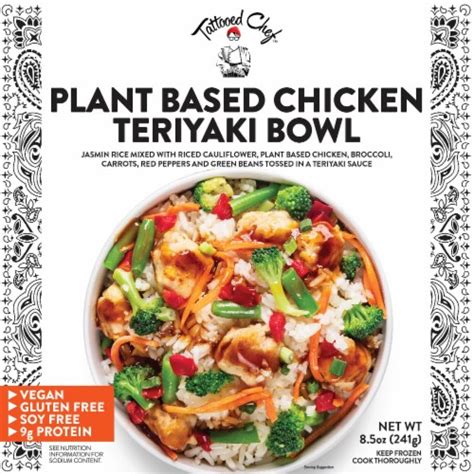 Tattooed Chef Plant Based Chicken Teriyaki Bowl 8 5 Oz Kroger