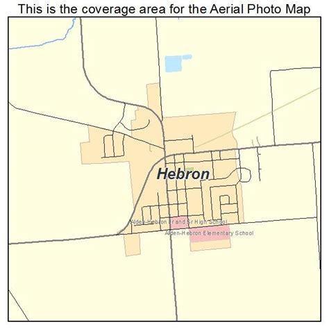 Aerial Photography Map of Hebron, IL Illinois