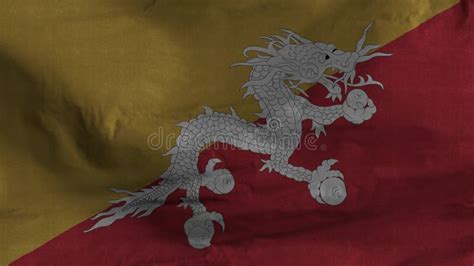 Hd Of The Flag Bhutan Waving On Loopable Stock Video Video Of Graphic