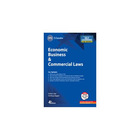 Economic Business And Commercial Laws