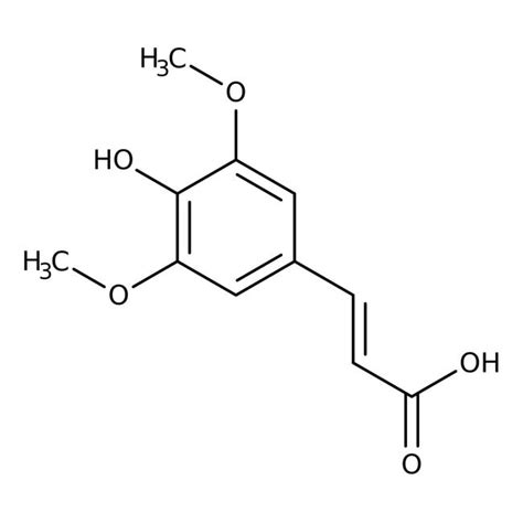 Alfa Aesar 4 Hydroxy 3 5 Dimethoxycinnamic Acid 98 5g Alfa Aesar 4