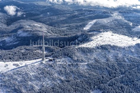 Seebach Aus Der Vogelperspektive Winterluftbild Funkturm Und