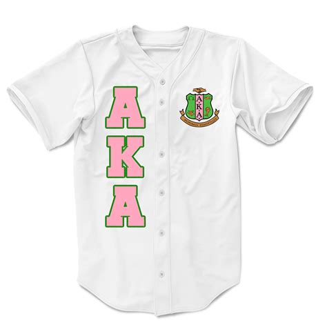 Alpha Kappa Alpha Embroidered Greek Baseball Jersey Letters Greek