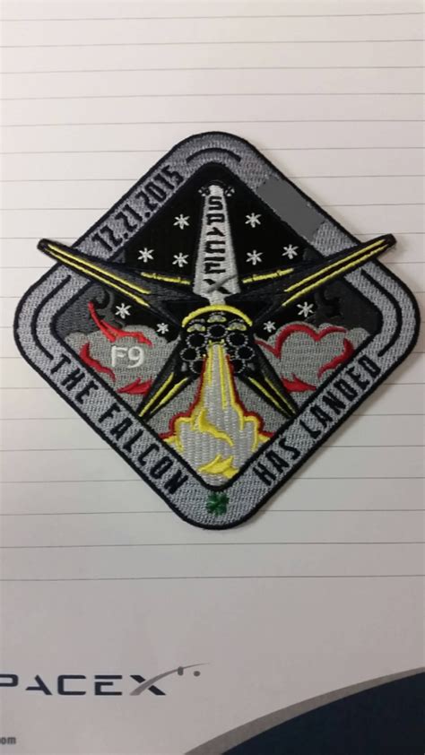 Actual Falcon 9 Landing Patch Spacex