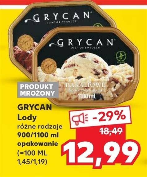 Promocja Grycan Lody Malaga 1100 Ml W Kaufland