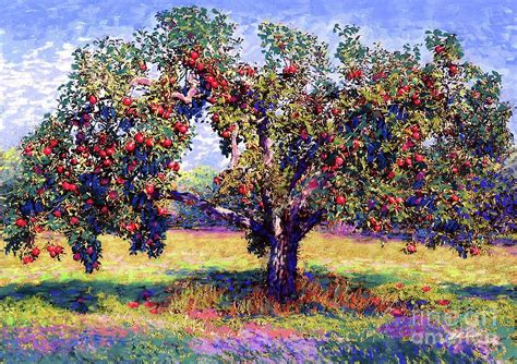 Apple Tree Orchard Painting by Jane Small